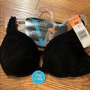 NWT Vassarette Add-A-Size Push Up Bra